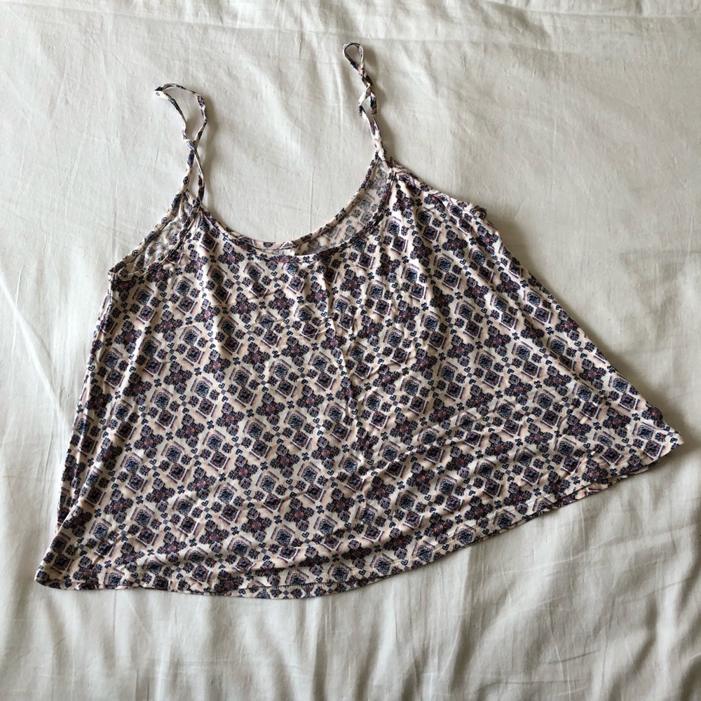 American Eagle Soft & Sexy Graphic Print Swing Tank
